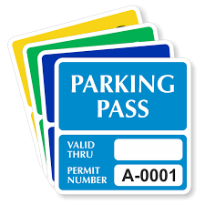 parking decal icon
